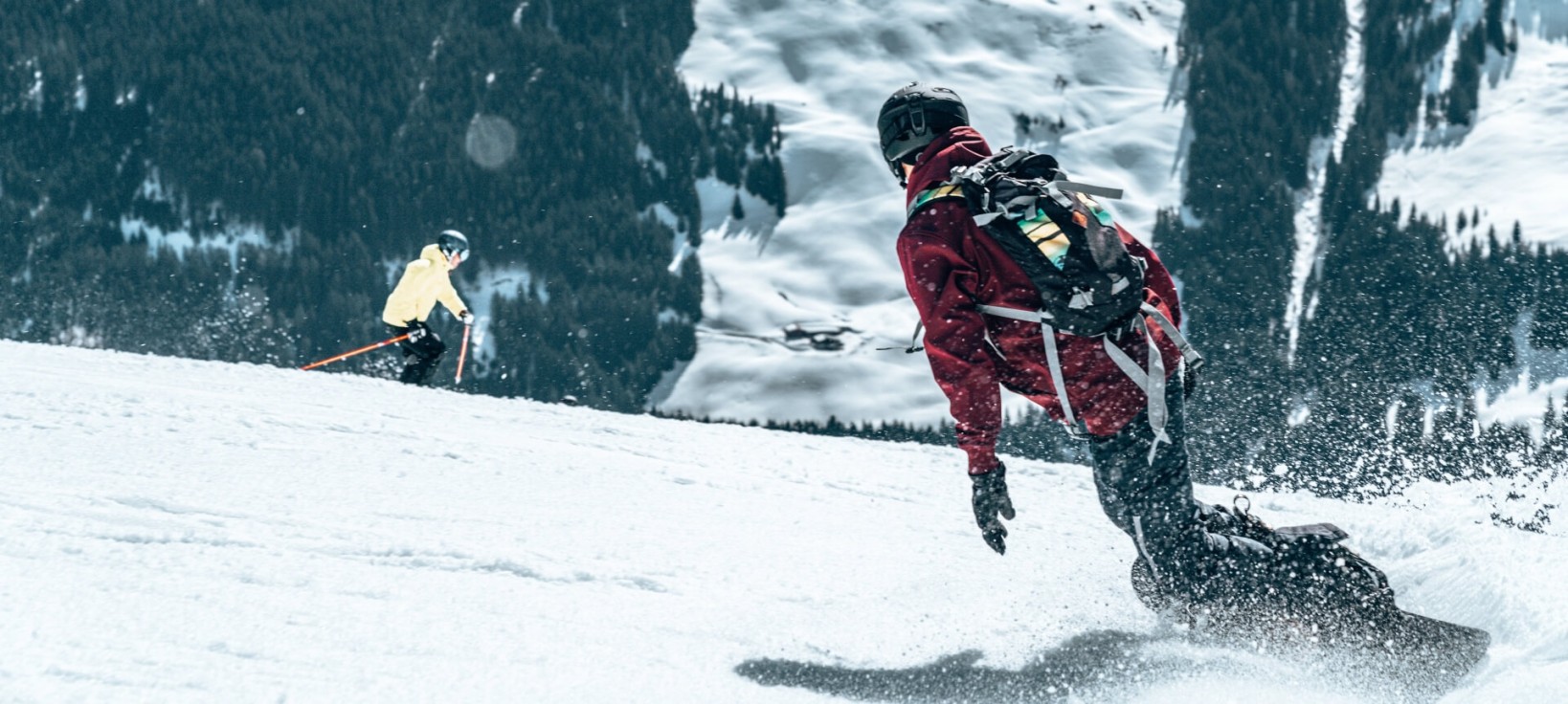 Snowboarding in Madonna di Campiglio